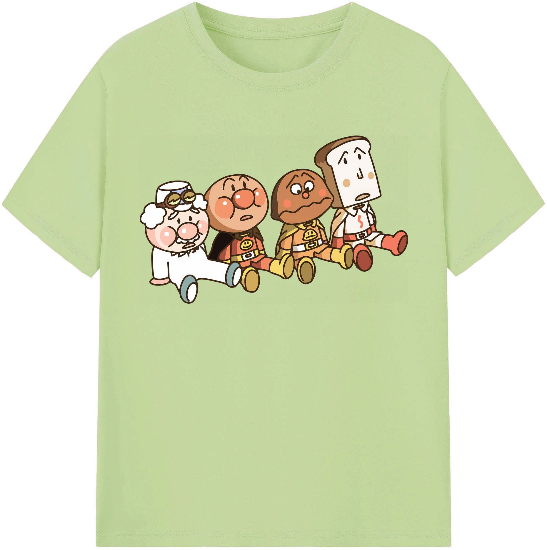 （画像用） アンパンマン Anpanman 綿100％半袖Tシャツ（フロントプリント）